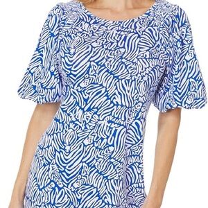 Lilly Pulitzer Blue and White Mini Dress